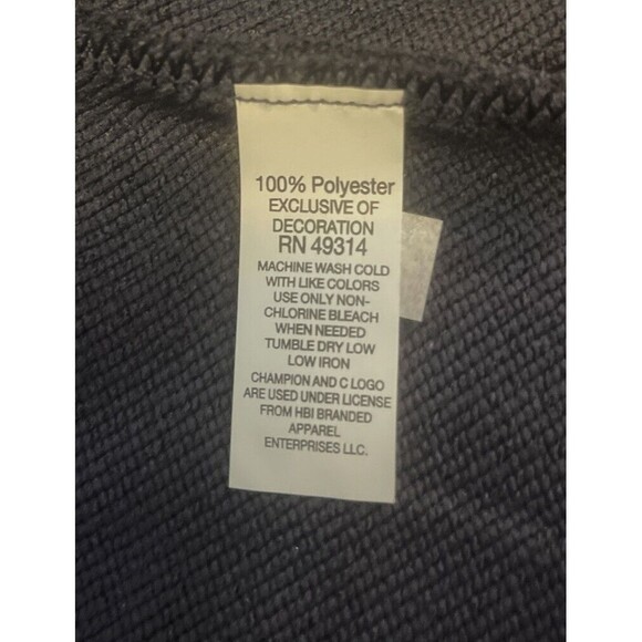 Champion Men’s BLUE Long Sleeve Polyester Loose Fit Hoodie Size XL NWOT - Picture 6 of 6